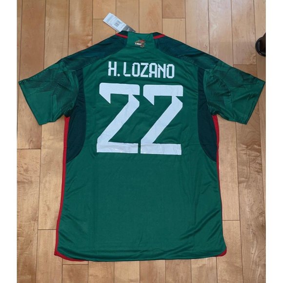 MEXICO JERSEY WORLD CUP QATAR 2022 CHUCKY LOZANO #22 - Picture 2 of 3